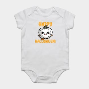 Happy Halloween Smiling Pumpkin Baby Bodysuit